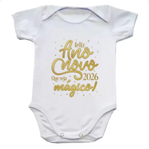 Body infantil Ano Novo 2026 Magico