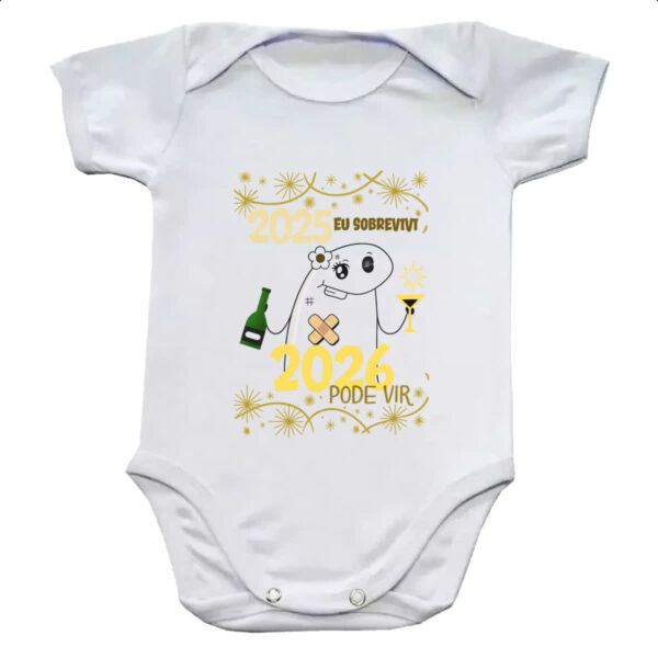 Body infantil Ano novo sobrevivi