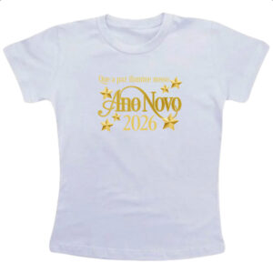 Camiseta Infanto Juvenil Ano Novo ilumine 2026