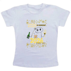 Camiseta Infanto Juvenil Ano novo sobrevivi