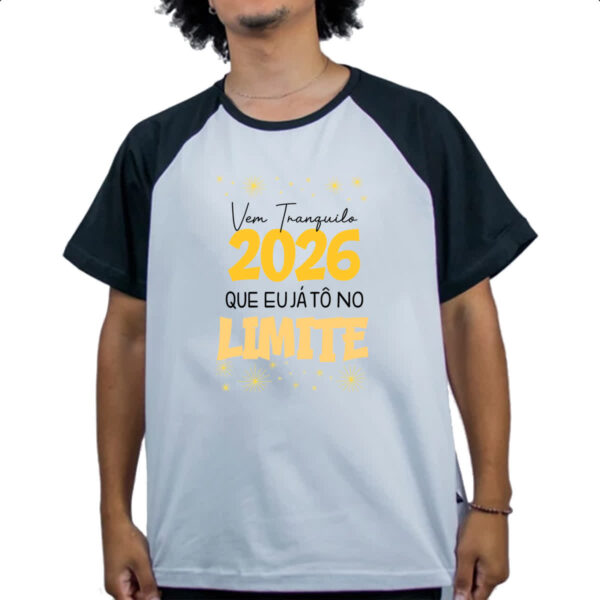 Camiseta Raglan Ano Novo 2026 no Limite - Imagem 4