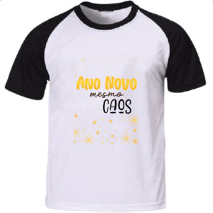 Camiseta Raglan Ano novo mesmo caos