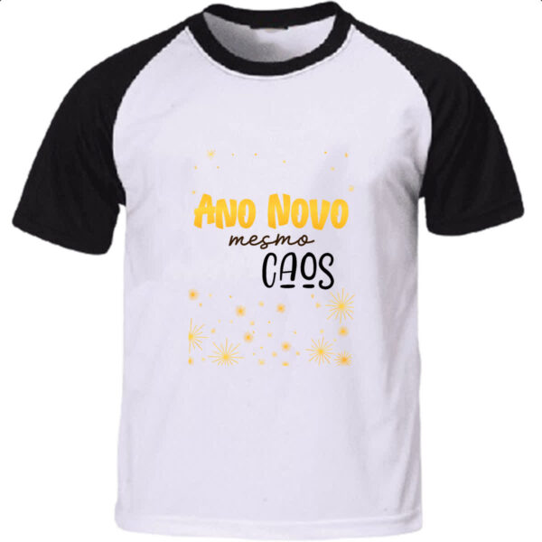 Camiseta Raglan Ano novo mesmo caos