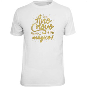 Camiseta Unissex Ano Novo 2026 Magico