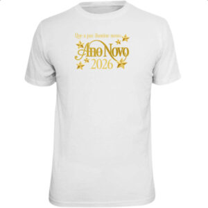 Camiseta Unissex Ano Novo ilumine 2026