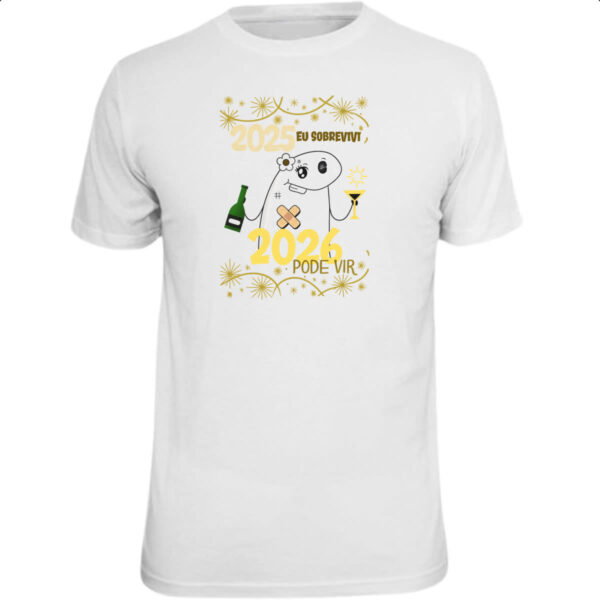 Camiseta Unissex Ano novo sobrevivi