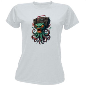 Camiseta Baby Look Polvo boombox