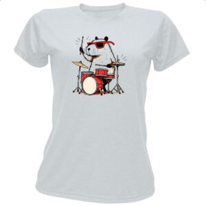 Camiseta Baby Look Capivara Baterista