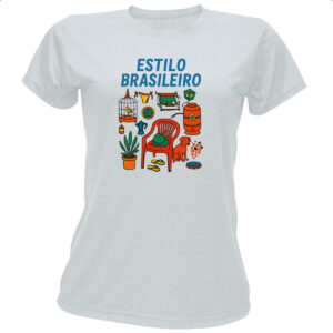 Camiseta Baby Look Estilo brasileiro