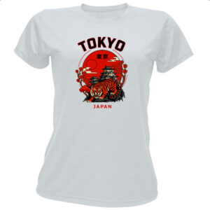 Camiseta Baby Look Tokyo Tigre Japao