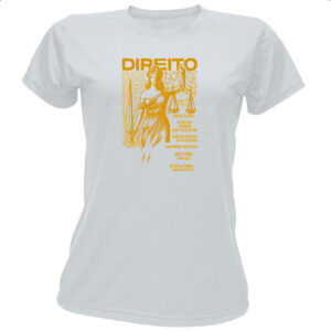 Camiseta Baby Look Curso de Direito Frases Latim