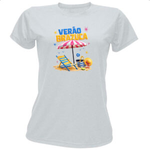 Camiseta Baby Look Verao Brazuca
