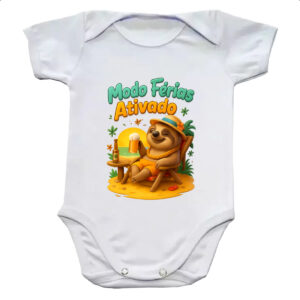 Body infantil Preguica modo ferias ativado
