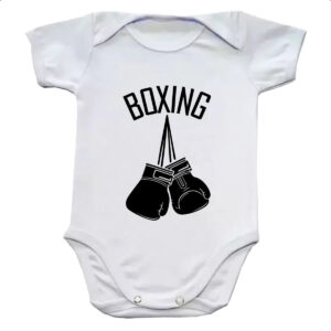 Body infantil Boxing luvas penduradas