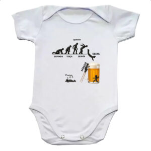 Body infantil Dias da semana ate a cerveja