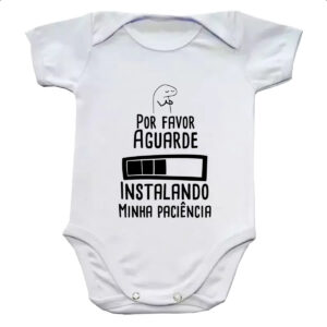 Body infantil Flork aguarde instalando paciencia