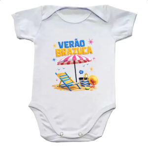 Body infantil Verao Brazuca