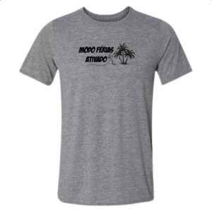 Camiseta Cinza Modo Ferias Ativado Coqueiro