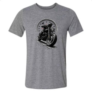 Camiseta Cinza Moto Custom Velocimetro