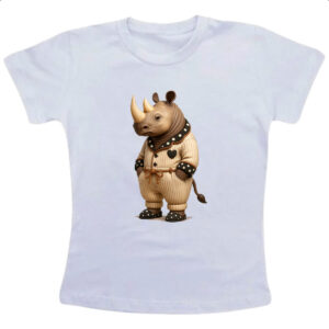 Camiseta Infanto Juvenil Rinoceronte de pijama