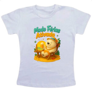 Camiseta Infanto Juvenil Urso Polar modo ferias ativado
