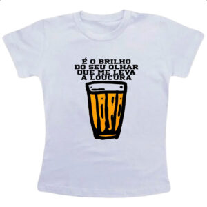 Camiseta Infanto Juvenil Cerveja brilho no olhar