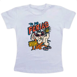 Camiseta Infanto Juvenil Coelho to de ferias