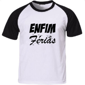 Camiseta Raglan Enfim Ferias