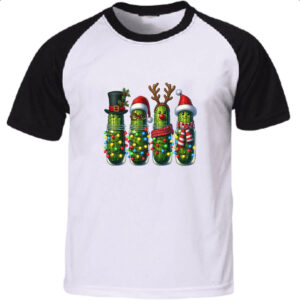 Camiseta Raglan Pepinos de Natal