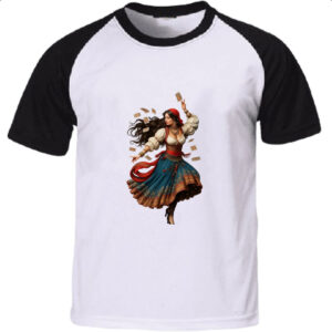 Camiseta Raglan Danca Cigana