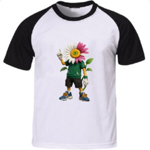 Camiseta Raglan Margarida antropomorfico