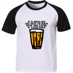 Camiseta Raglan Cerveja brilho no olhar