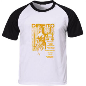 Camiseta Raglan Curso de Direito Frases Latim