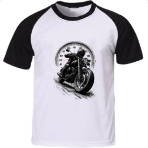 Camiseta Raglan Moto Custom Velocimetro