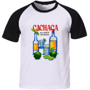 Camiseta Raglan Se a vida te der limoes cachaca