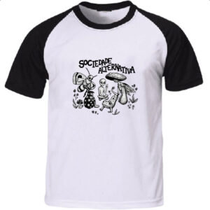 Camiseta Raglan Sociedade Alternativa elementos