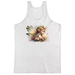 Camiseta Regata Fada das flores