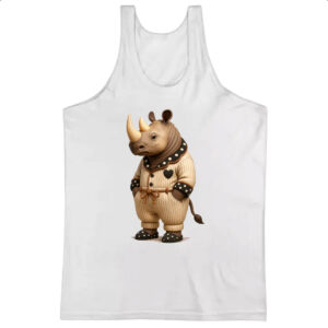 Camiseta Regata Rinoceronte de pijama