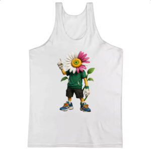 Camiseta Regata Margarida antropomorfico