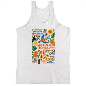 Camiseta Regata Brasil Tropical Chuchu Beleza