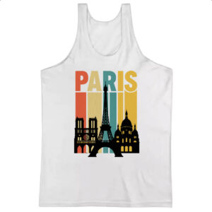 Camiseta Regata Paris Turismo Retro Style