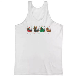 Camiseta Regata Dachshund Salsicha Natal
