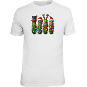 Camiseta Unissex Pepinos de Natal