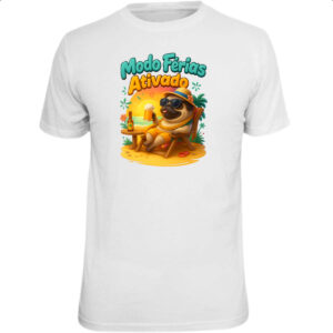 Camiseta Unissex Pug modo ferias ativado