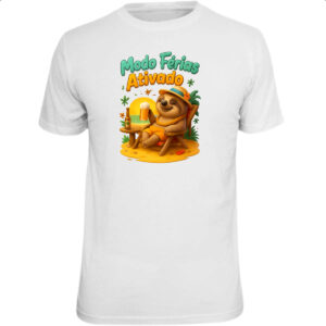 Camiseta Unissex Preguica modo ferias ativado