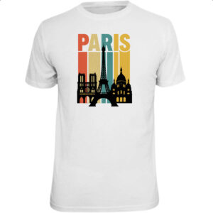 Camiseta Unissex Paris Turismo Retro Style