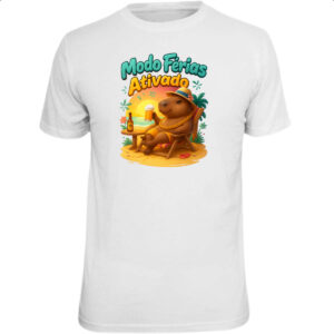 Camiseta Unissex Capivara modo ferias ativado