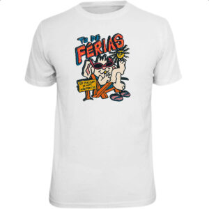 Camiseta Unissex Coelho to de ferias