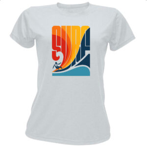 Camiseta Baby Look Surf Retro Vintage anos 70