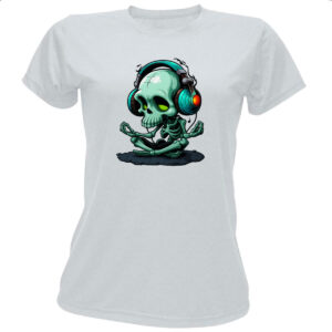 Camiseta Baby Look Esqueleto adamaste sound